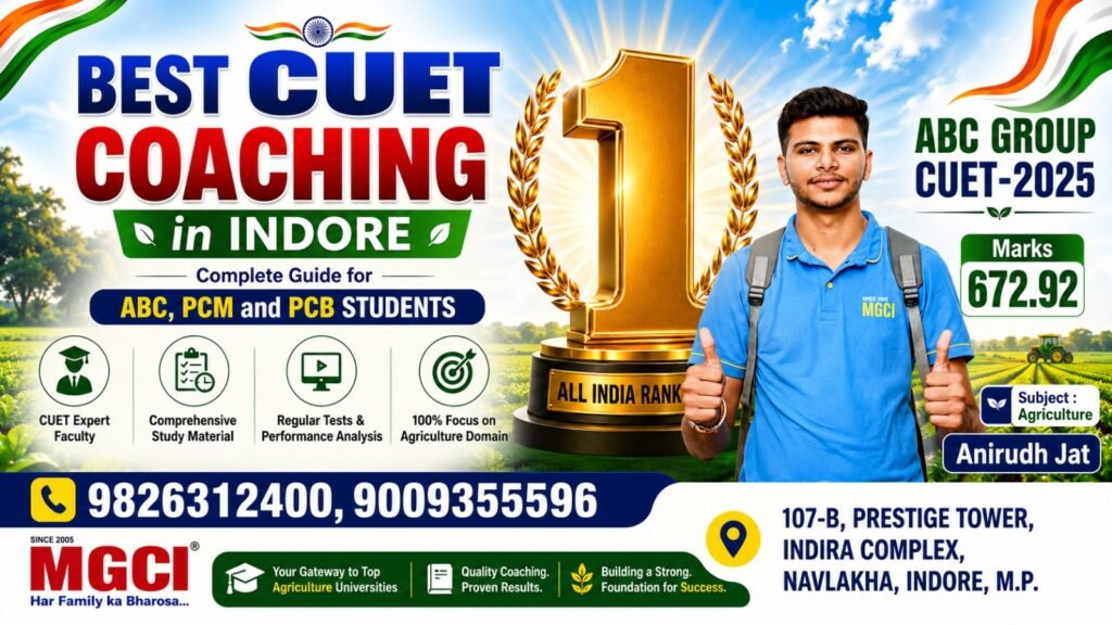 MGCI COURSE - BEST CUET ICAR COACHING IN INDORE