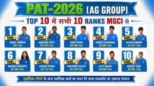 MP PAT 2026 Result join for MP PAT 2027